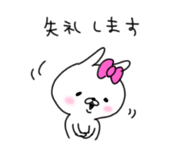 rabbit girl usapun2 sticker #10995971