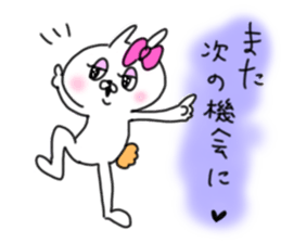 rabbit girl usapun2 sticker #10995972