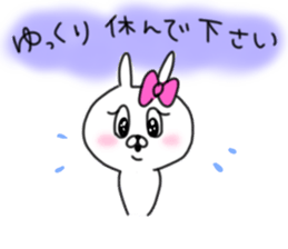 rabbit girl usapun2 sticker #10995974