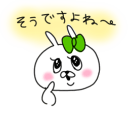 rabbit girl usapun2 sticker #10995977