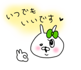 rabbit girl usapun2 sticker #10995979