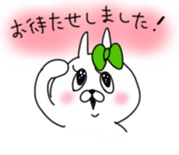 rabbit girl usapun2 sticker #10995982