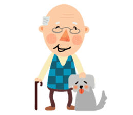 Forever Jo-Jo:A Very Cute Elderly couple sticker #10996586