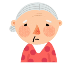 Forever Jo-Jo:A Very Cute Elderly couple sticker #10996590