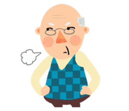 Forever Jo-Jo:A Very Cute Elderly couple sticker #10996591