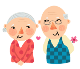 Forever Jo-Jo:A Very Cute Elderly couple sticker #10996597