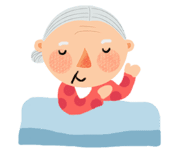 Forever Jo-Jo:A Very Cute Elderly couple sticker #10996598