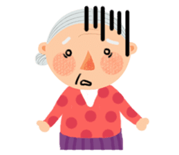 Forever Jo-Jo:A Very Cute Elderly couple sticker #10996599