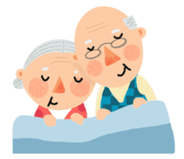 Forever Jo-Jo:A Very Cute Elderly couple sticker #10996600
