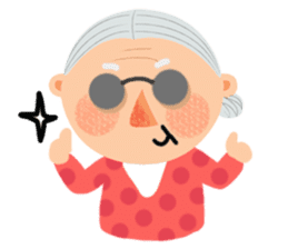 Forever Jo-Jo:A Very Cute Elderly couple sticker #10996605