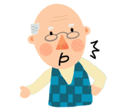 Forever Jo-Jo:A Very Cute Elderly couple sticker #10996609