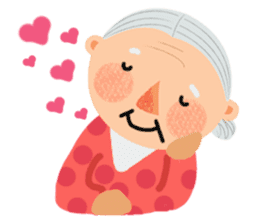 Forever Jo-Jo:A Very Cute Elderly couple sticker #10996612
