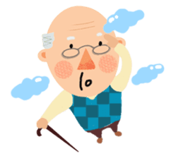 Forever Jo-Jo:A Very Cute Elderly couple sticker #10996614