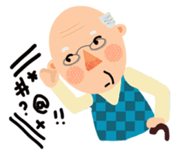 Forever Jo-Jo:A Very Cute Elderly couple sticker #10996616