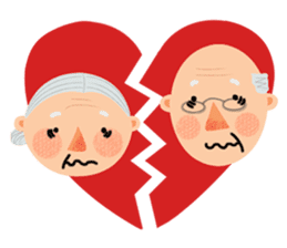 Forever Jo-Jo:A Very Cute Elderly couple sticker #10996618