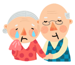 Forever Jo-Jo:A Very Cute Elderly couple sticker #10996619