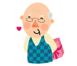 Forever Jo-Jo:A Very Cute Elderly couple sticker #10996620