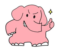 Various cute elephants sticker #10997225