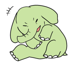 Various cute elephants sticker #10997228
