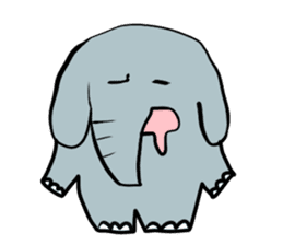 Various cute elephants sticker #10997229