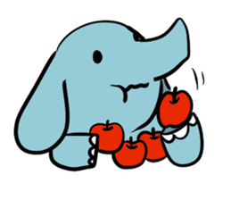 Various cute elephants sticker #10997230