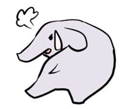 Various cute elephants sticker #10997237