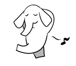 Various cute elephants sticker #10997251