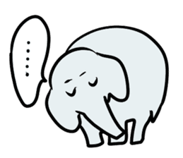 Various cute elephants sticker #10997253