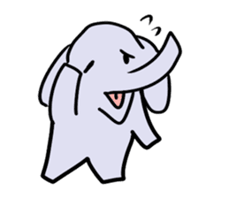 Various cute elephants sticker #10997255