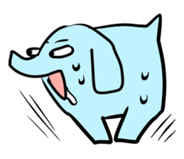 Various cute elephants sticker #10997258