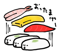 Fun sushi sticker #10997280