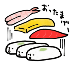 Fun sushi sticker #10997280