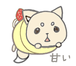 little white fox sticker #10997416