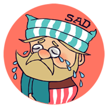 Happy Old man sticker #10998312