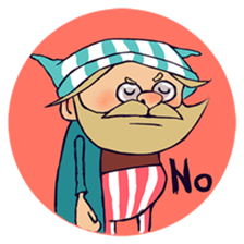 Happy Old man sticker #10998321