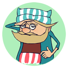 Happy Old man sticker #10998329