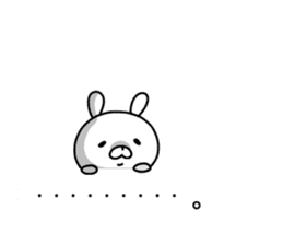 Pink cheek rabbit 1 sticker #10998551