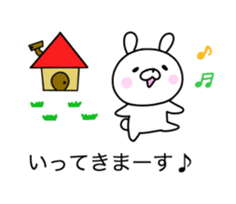 Pink cheek rabbit 1 sticker #10998578