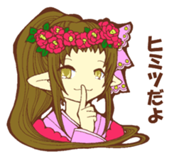 Flowers and Elf sticker #11000630