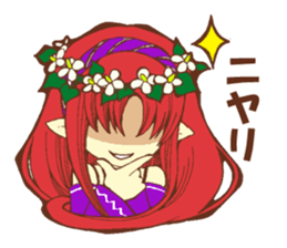 Flowers and Elf sticker #11000635