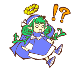 Flowers and Elf sticker #11000638