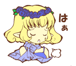 Flowers and Elf sticker #11000645