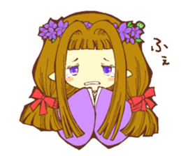 Flowers and Elf sticker #11000650