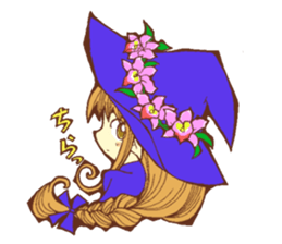 Flowers and Elf sticker #11000654