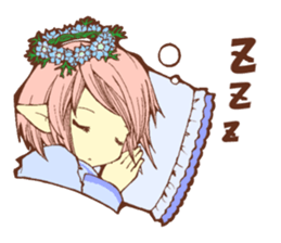 Flowers and Elf sticker #11000661