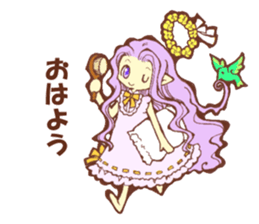 Flowers and Elf sticker #11000662