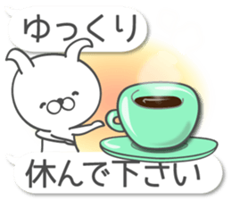 Large size, Rabbit balloon sticker 2 sticker #11001018