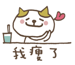 Cat H's health management! sticker #11001180