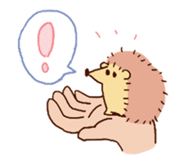 Plump hedgehog sticker #11001376
