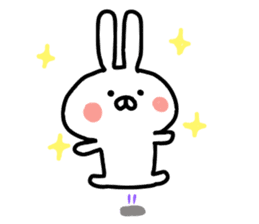 Yururin Rabbit by yotty sticker #11001866
